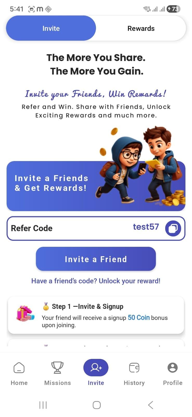 App screenshot